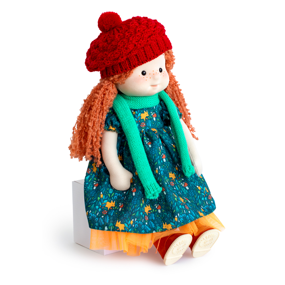 Мягкая кукла BUDI BASA Ива в шапочке и шарфе 38 см Minimalini Mm-Iva-02 Mm-Iva-02 - фото 6