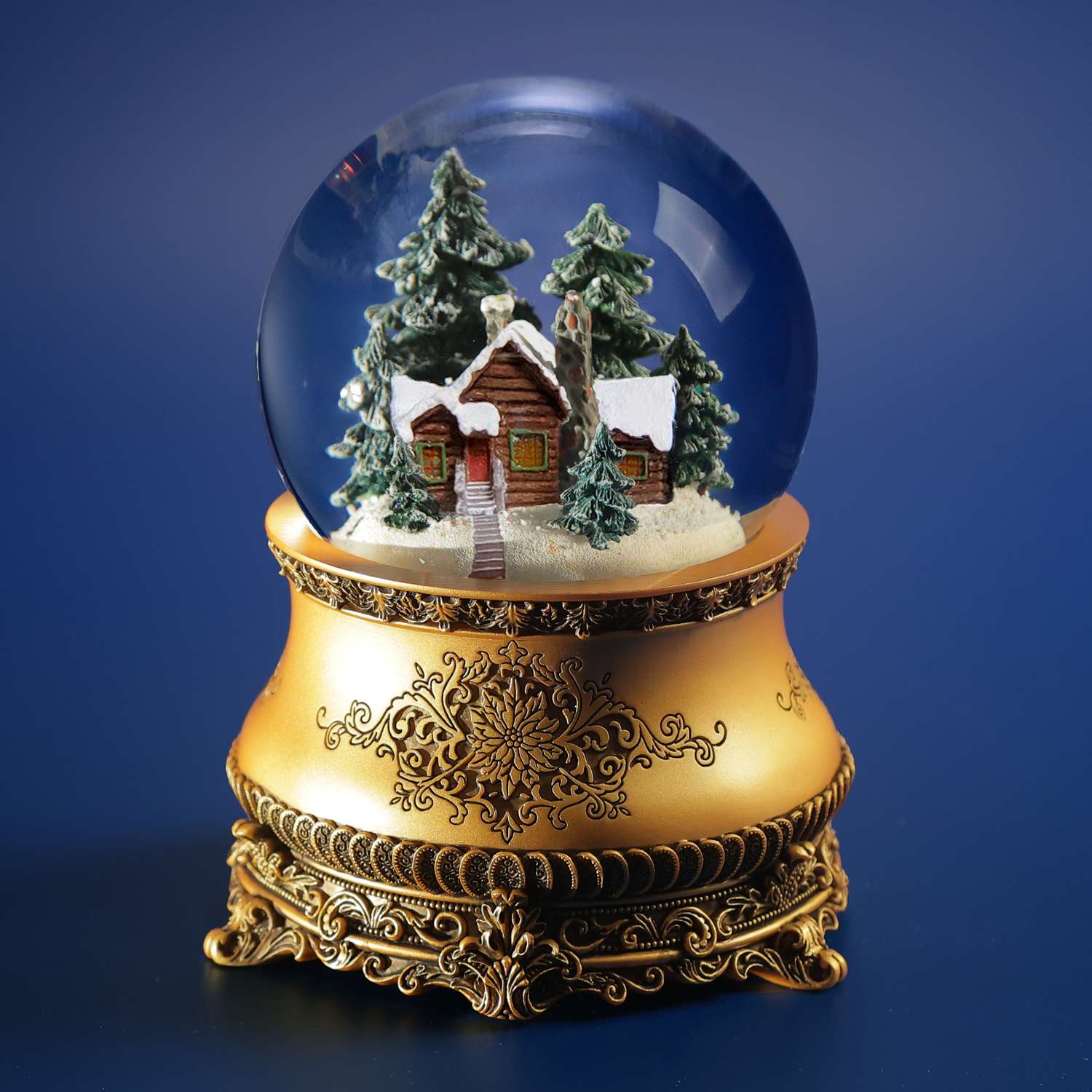 Стеклянный снежный шар Glassglobe Старый дом - фото 2