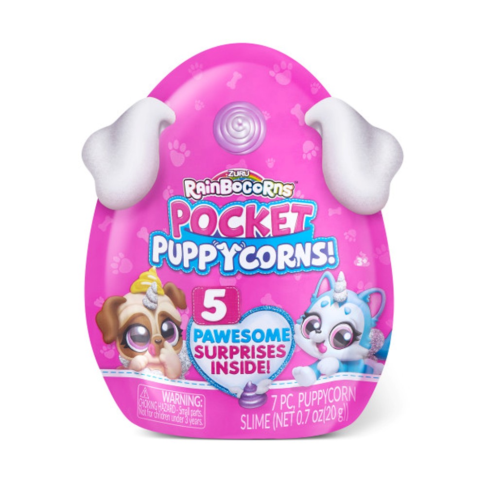 Игрушка сюрприз Zuru Rainbocorns Pocket Puppycorn в яйце с аксессуарами - фото 1