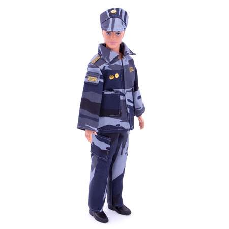 Костюм военного Модница для куклы 30 см 1409 голубой