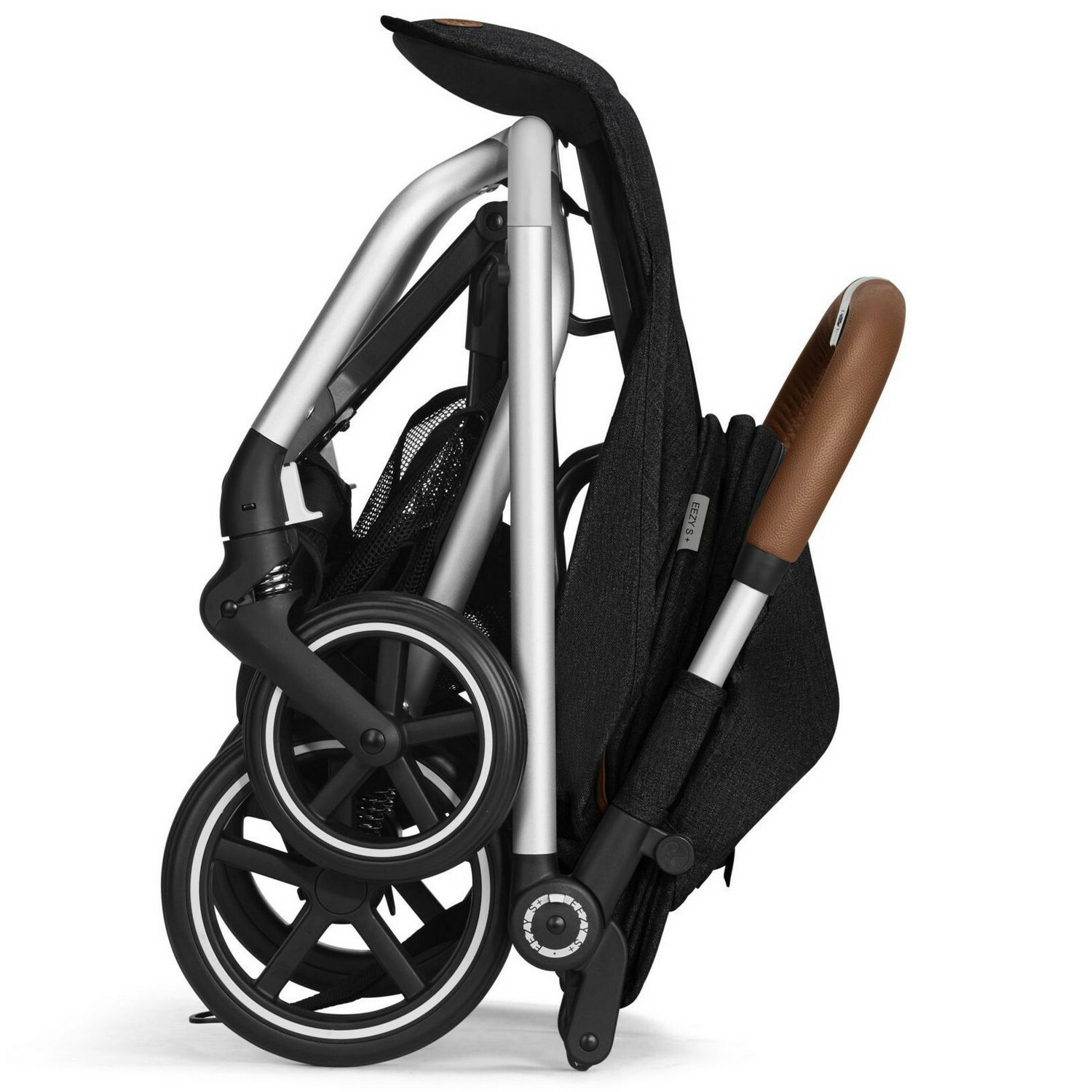 Коляска Cybex Eezy S Plus Lavastone с дождевиком Black - фото 4