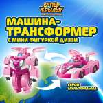 Игровой набор Super Wings Машина-трансформер с мини фигуркой Диззи