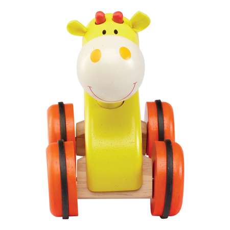 Деревянная игрушка Wonderworld на колесах Жираф