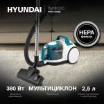 Пылесос HYUNDAI HYV-C5460 2200Вт белый бирюзовый