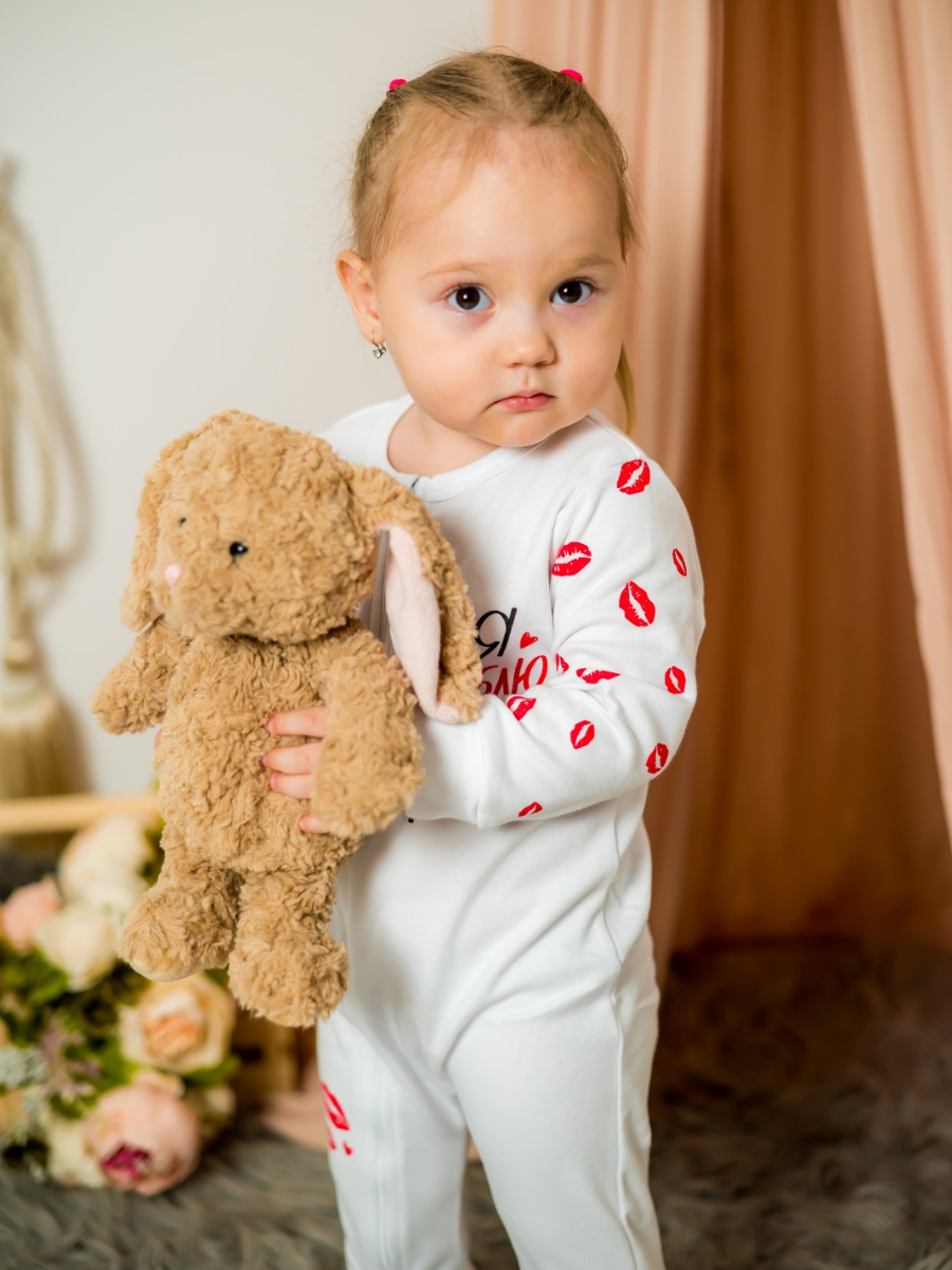 Комбинезон M and L kids тя 656 комб_поцелуй_белый - фото 14