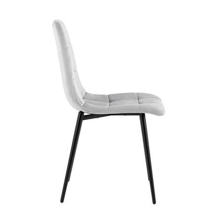 Комплект стульев Stool Group Одди велюр светло-серый 4 шт