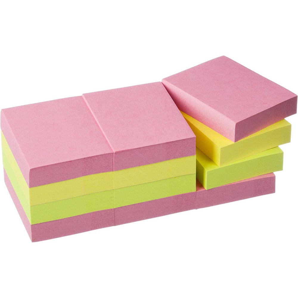 Стикеры Post-it 38x51 радуга набор 12 блоков по 10 л - фото 1