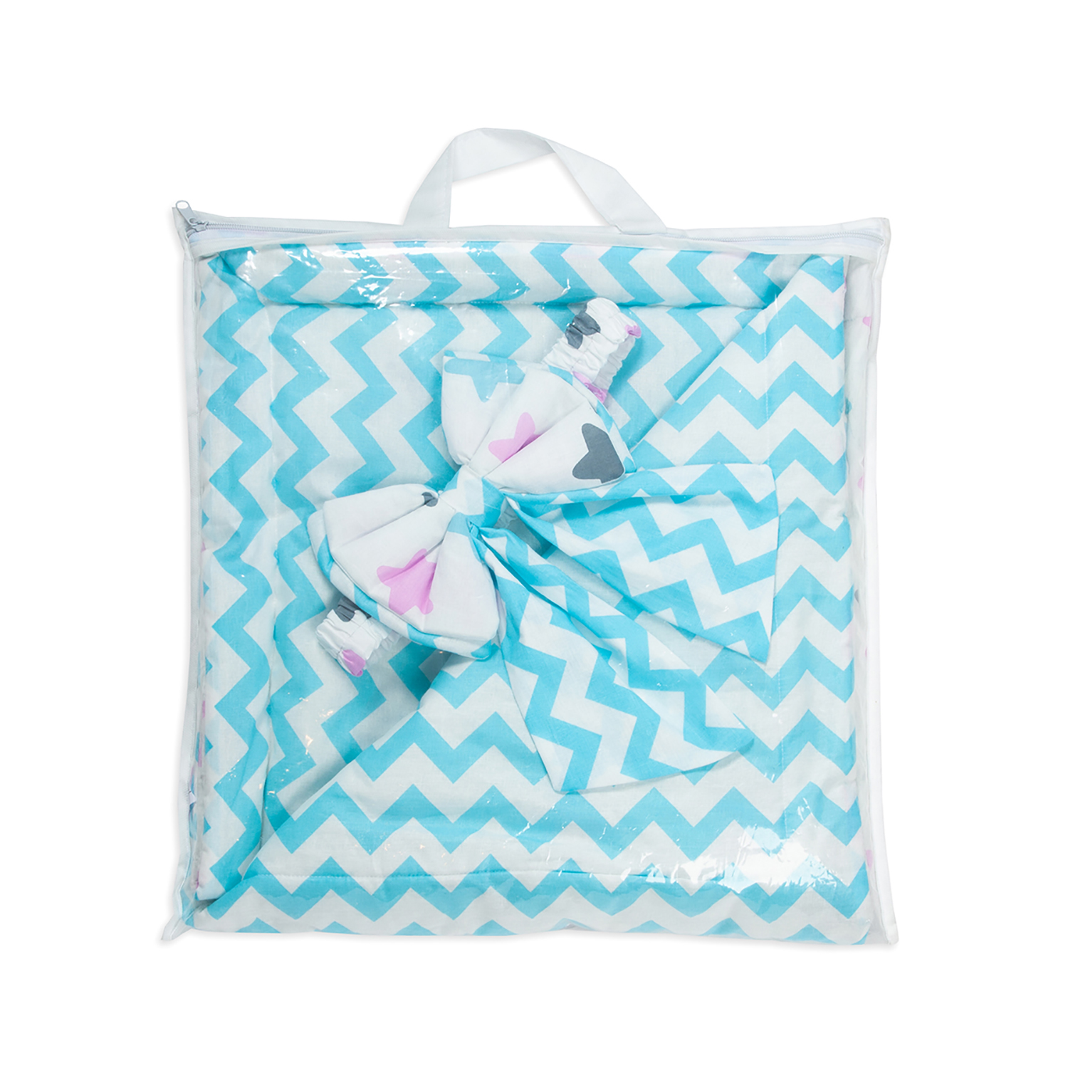 Конверт-одеяло Чудо-чадо для новорожденного на выписку Времена года разноцветные звезды - фото 5