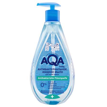 Мыло жидкое AQA baby антибактериальное 400мл 02011209