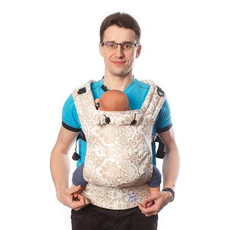 Эрго-рюкзак SlingMe Комфорт с 4 месяцев без намотки от 7 до 20 кг Ажур