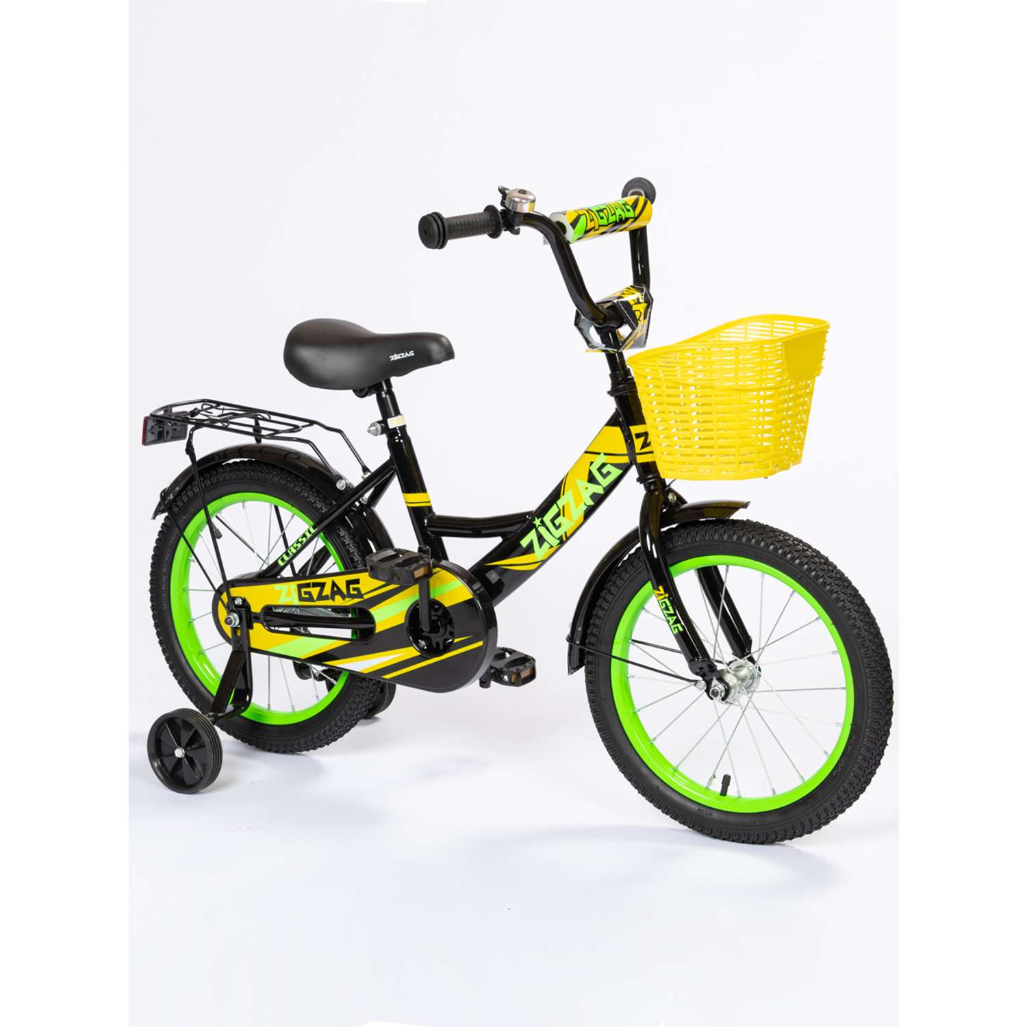 Велосипед ZigZag 14 CLASSIC черный желтый - фото 2