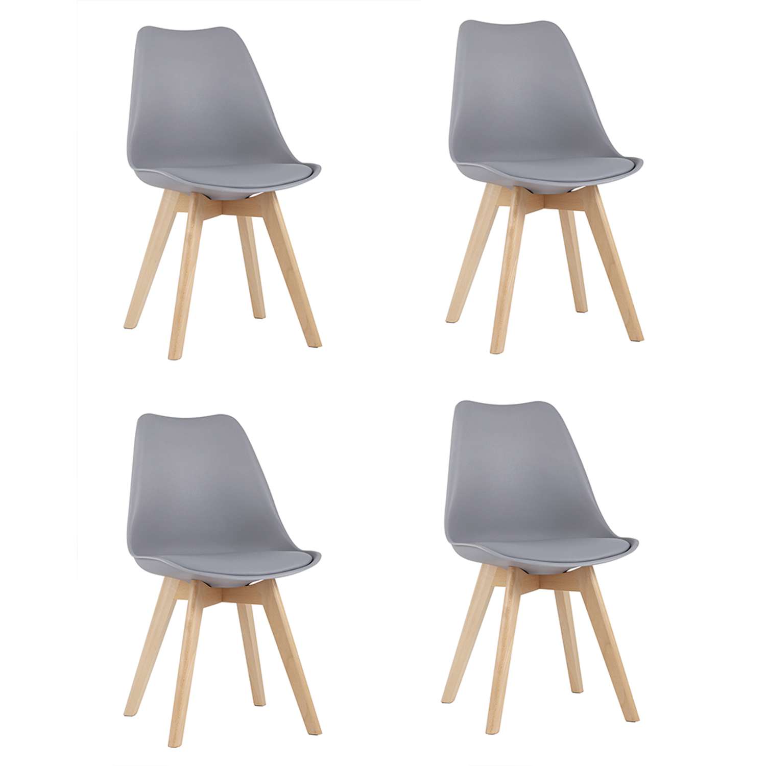Стул Stool Group Комплект стульев для кухни 4 шт FRANKFURT NEW серый - фото 2