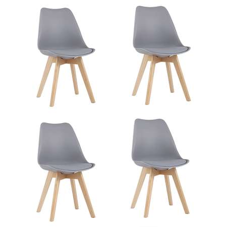 Стул Stool Group Комплект стульев для кухни 4 шт FRANKFURT NEW серый
