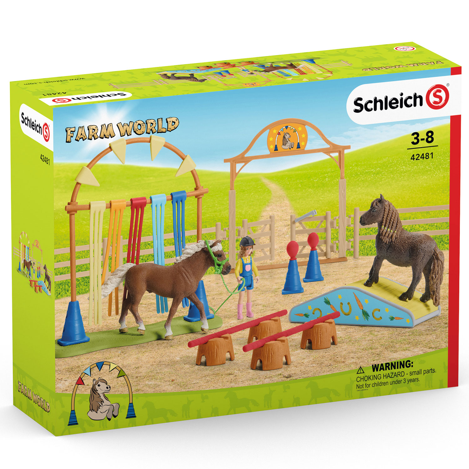 Набор SCHLEICH Спортивная тренировка для пони 40предметов 42481 - фото 2