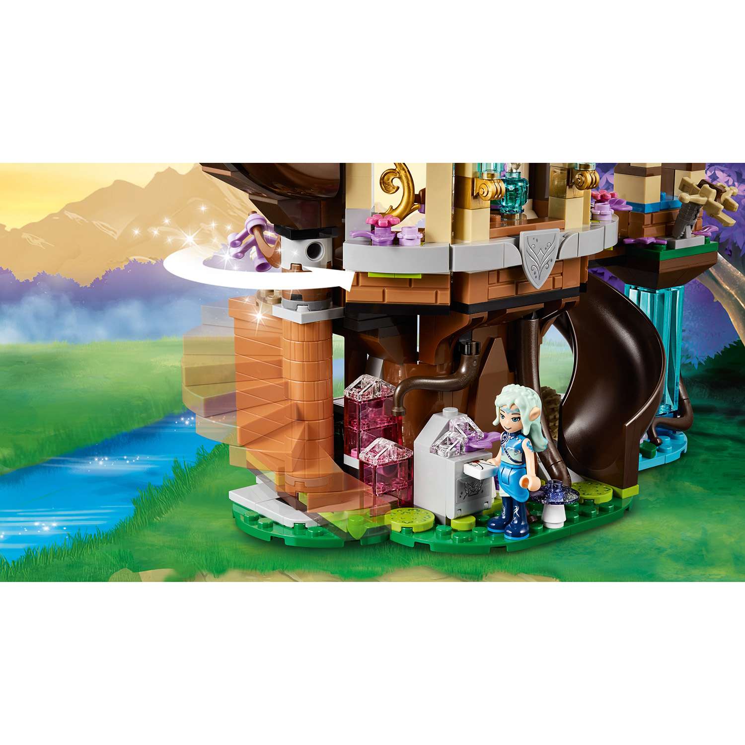 Конструктор LEGO Elves Нападение летучих мышей на Дерево эльфийских звёзд 41196 - фото 8