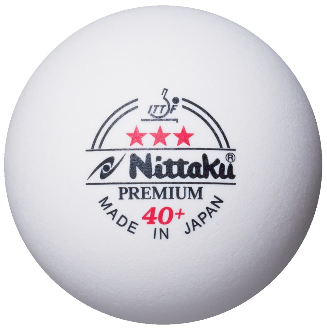 Теннисные мячи Nittaku Nittaku Premium 3 star 3 шт белые - фото 2