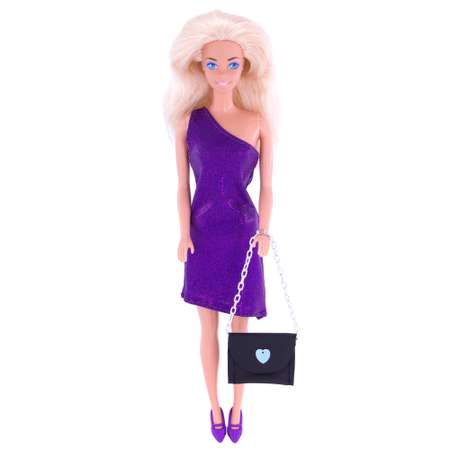 Вечернее платье Модница для куклы 29 см 1407 фиолетовый