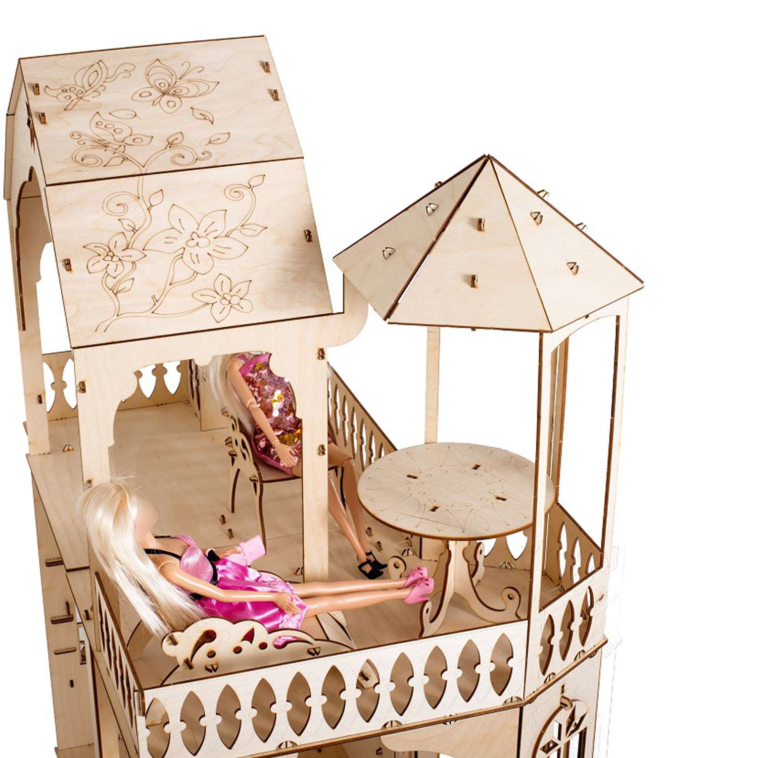 Сборная модель Чудо-Дерево Дом с машинкой для кукол до 30см - фото 5