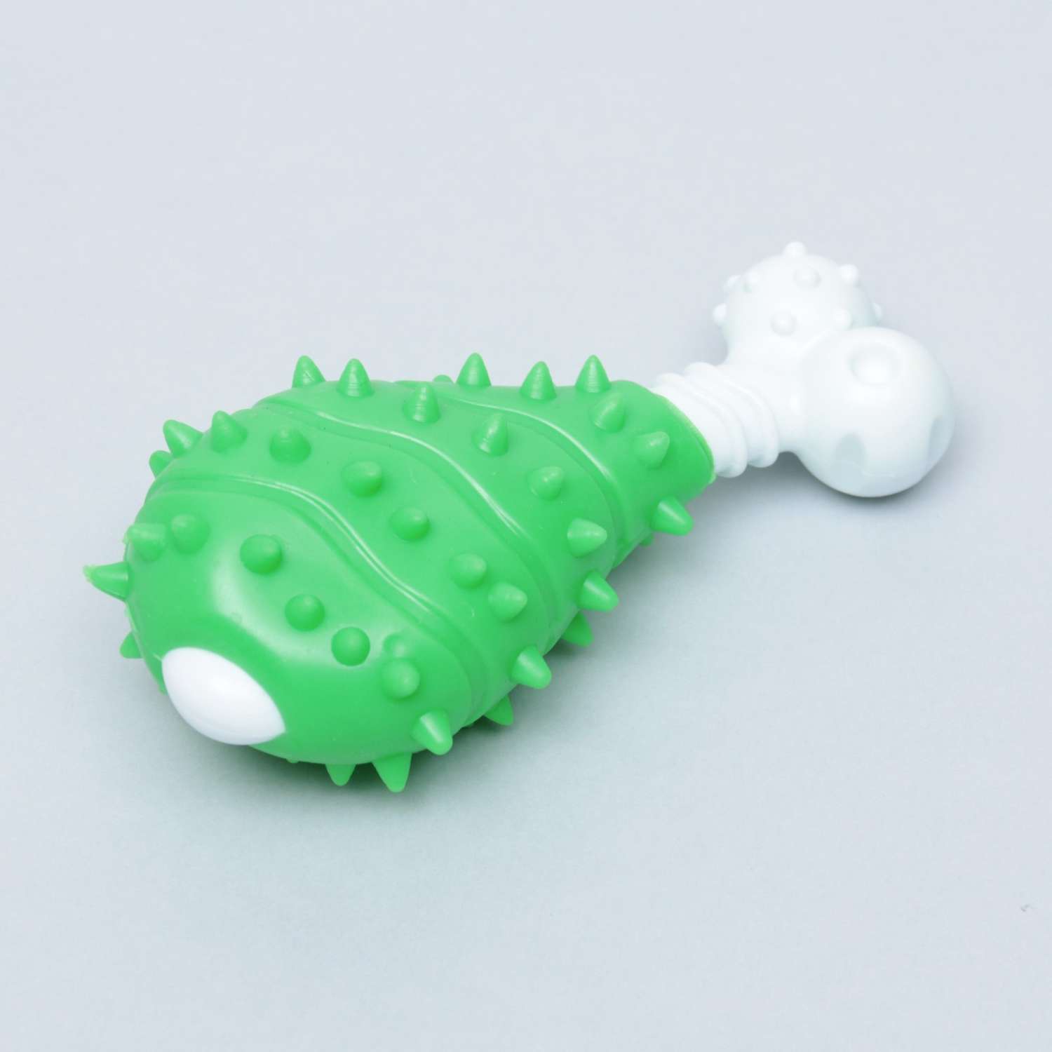 Игрушка Пижон двухслойная твердый и мягкий пластик «Голень» 12 см зелёная - фото 2