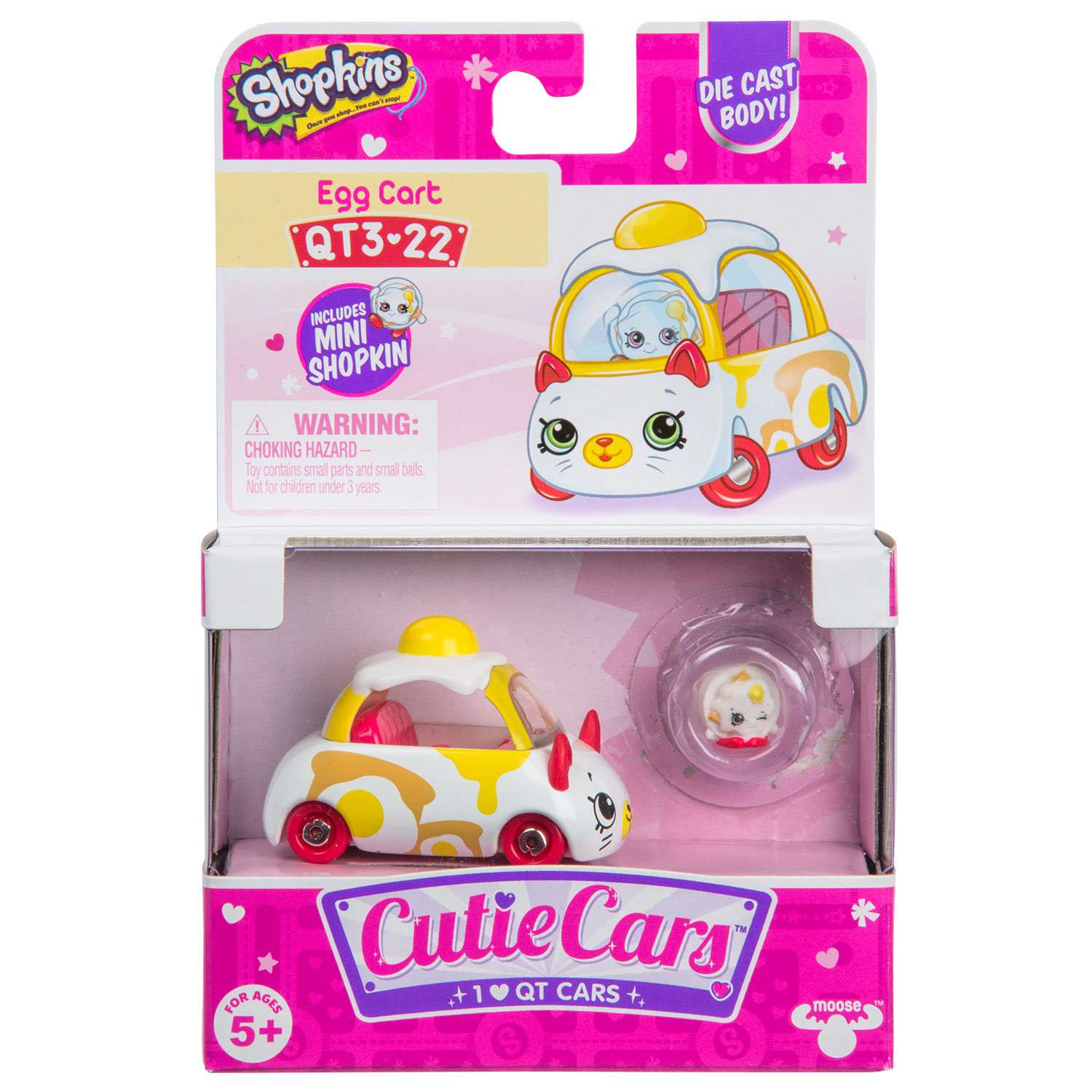 Машинка Cutie Cars с мини-фигуркой Shopkins S3 Яичница 57110 - фото 2