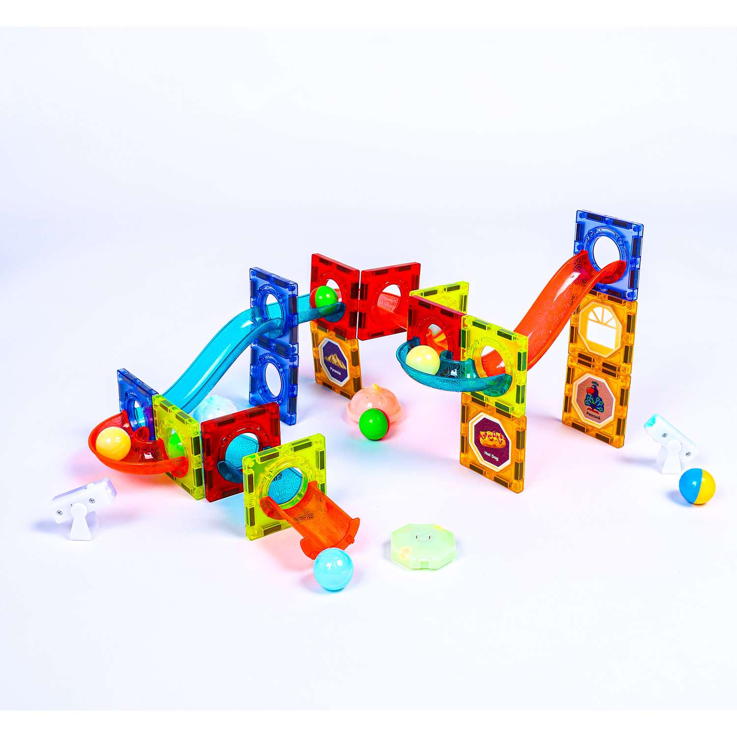 Магнитный конструктор Play Cool детский светящийся развивающий 49 деталей - фото 10