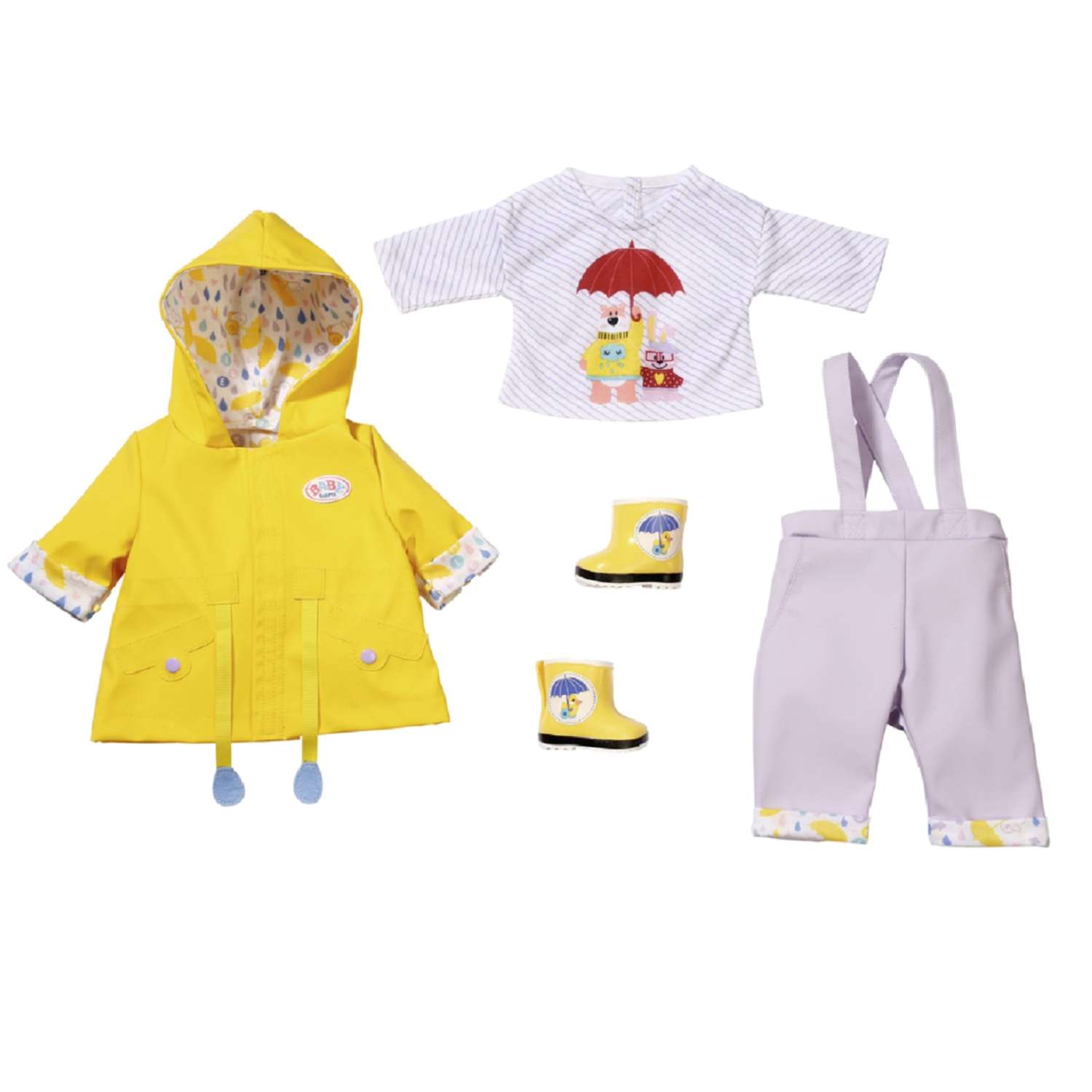 Набор одежды для куклы Zapf Creation Baby Born Дождливые деньки 828-137 - фото 1