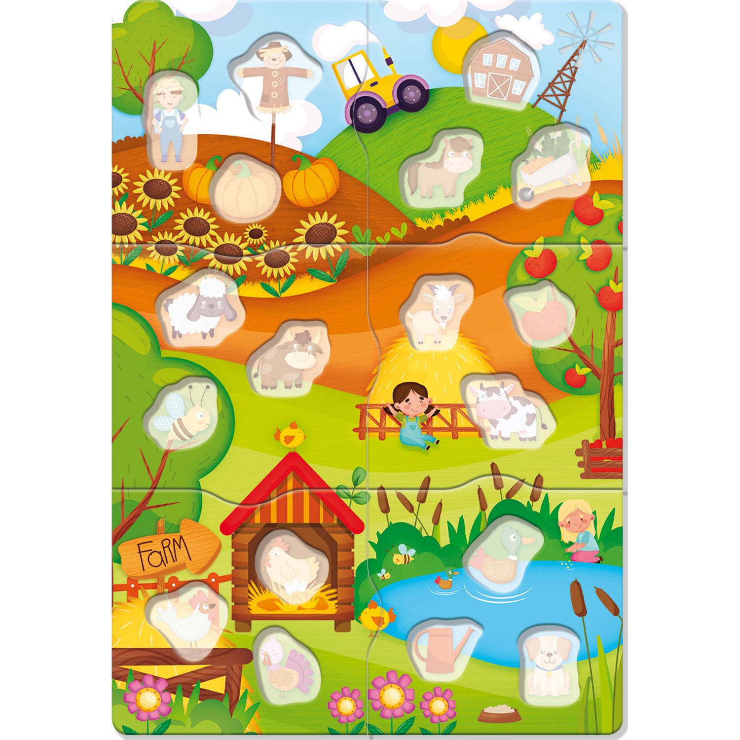 Игра развивающая Lisciani Montessori baby Box the farm R92741 - фото 3