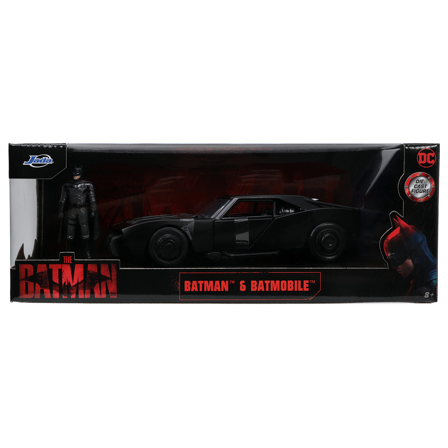 Автомобиль Jada Batmobile with Batman 1:24 черный ТоуR64 - фото 12