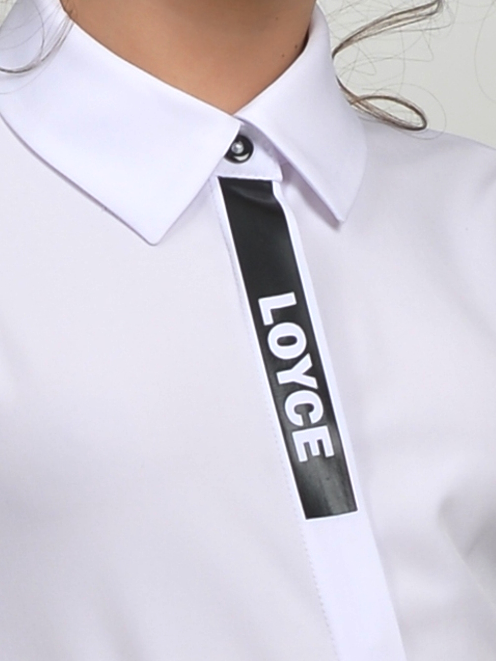 Блузка DST ДМ SC-21 Блузка 001 д/д нарядная/белый с черным - фото 3
