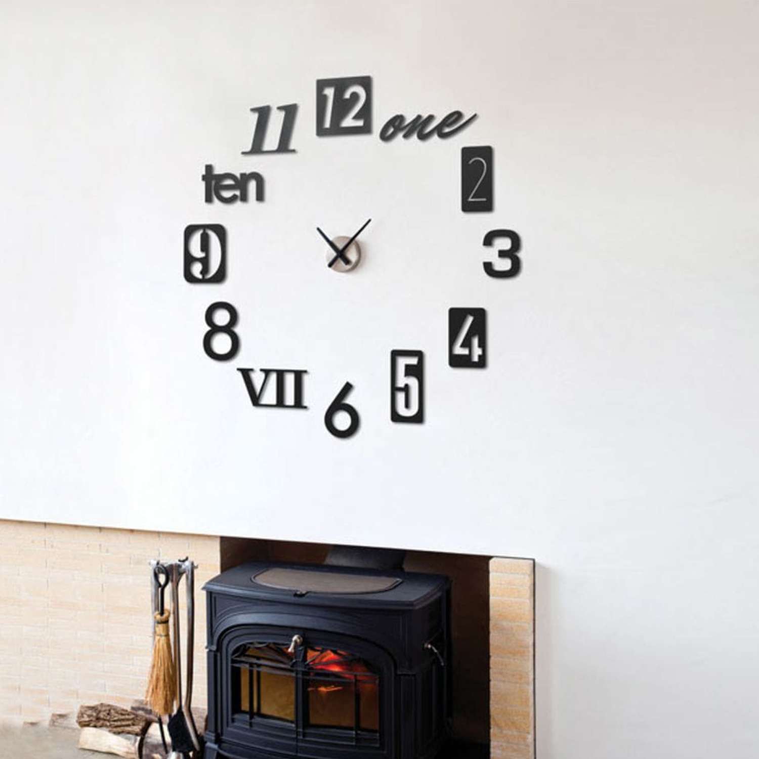 Часы настенные Umbra Numbra черные - фото 18