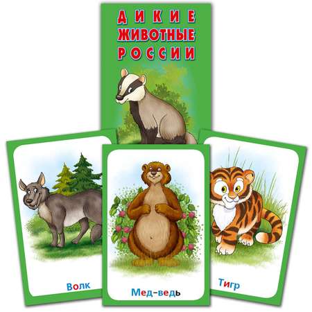 Карточки развивающие РУЗ Ко Дикие животные России Интересные факты