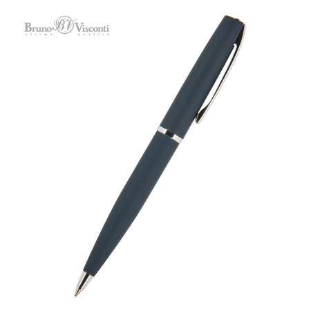 Ручка шариковая Bruno Visconti автоматическая sienna цвет корпуса синий 1 мм синий в футляре из экокожи
