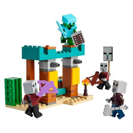 Конструктор LEGO Minecraft Патруль илладжеров в пустыне блочный