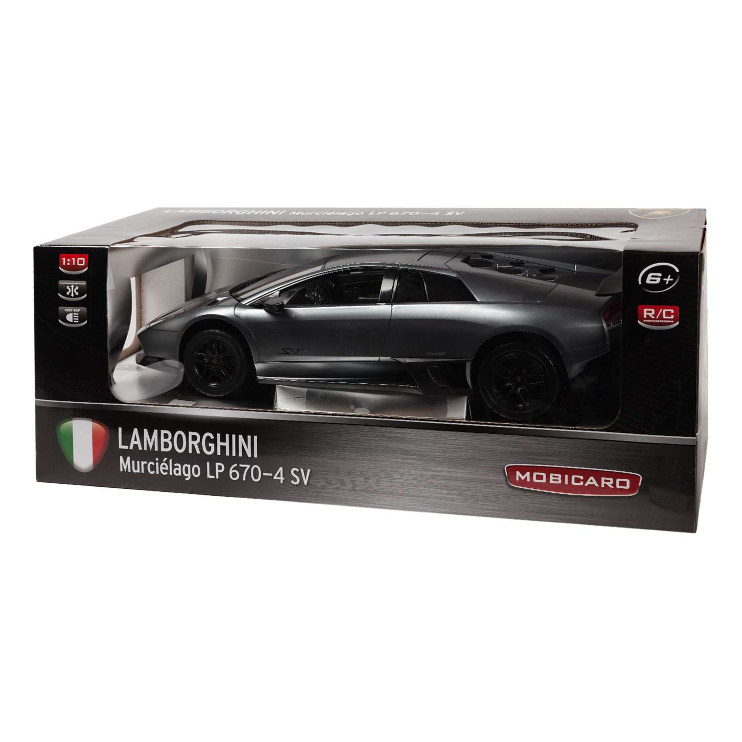 Машинка на радиоуправлении Mobicaro Lamborghini LP670 1:10 Серая - фото 3