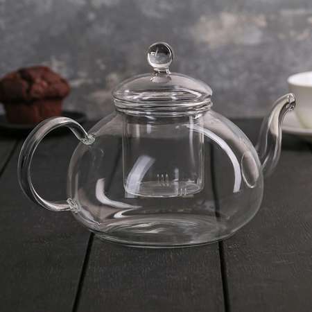 Чайник Sima-Land заварочный со стеклянным ситом «Валенсия» 1 л