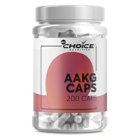 Специализированный пищевой продукт для питания спортсменов MyChoice Nutrition AAKG 200капсул