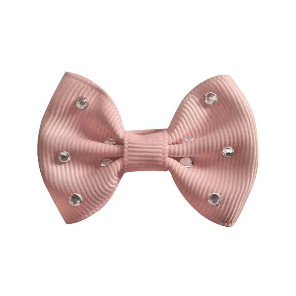 Заколка Milledeux Bowtie Bow со стразами мини античный лиловый - фото 1