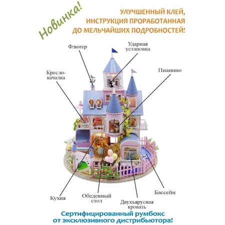 Интерьерный конструктор Hobby Day Румбокс Сказочный замок