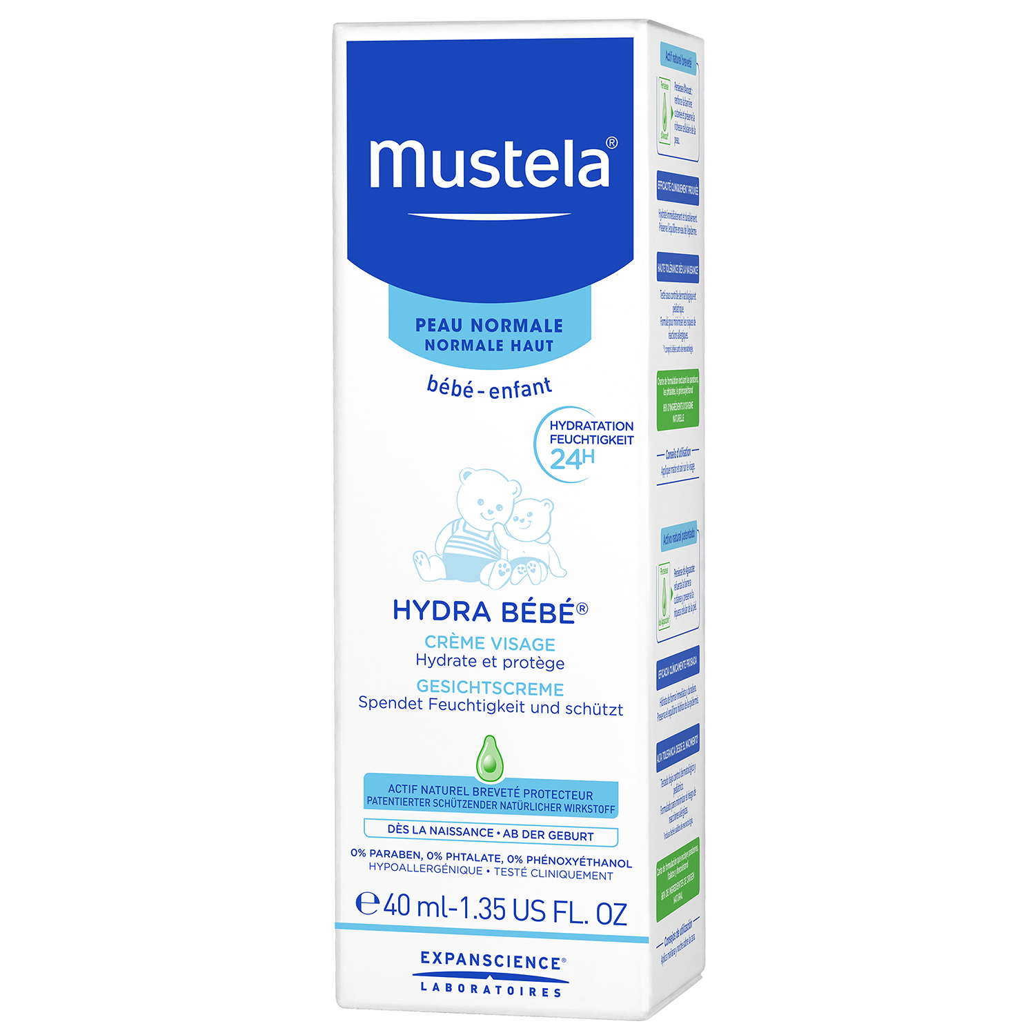 Крем для лица Mustela Bebe Hydra-Bebe увлажняющий 40 мл - фото 2