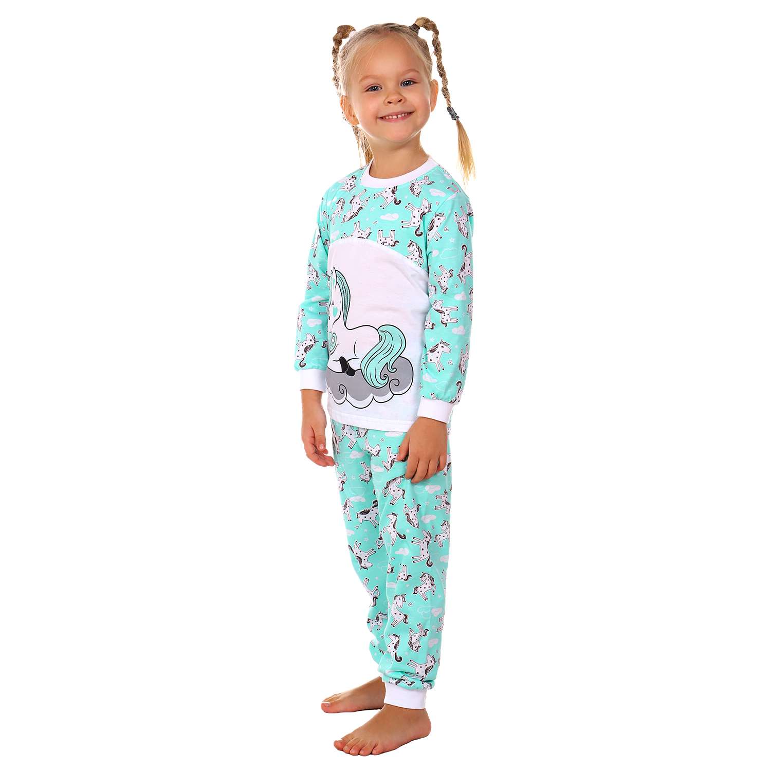 Пижама Детская Одежда 0025К/мятный - фото 2