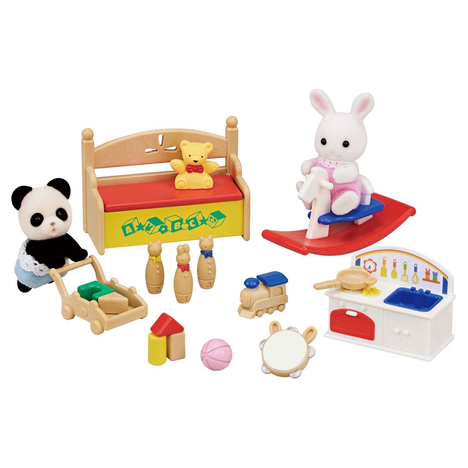 Набор Sylvanian Families Детская игровая комната с Пандой и Снежным кроликом 5709 - фото 1