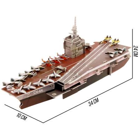 Конструктор 3D Sima-Land Военный корабль