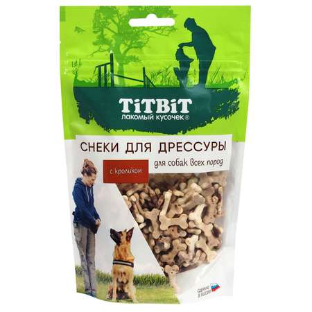 Лакомство для собак Titbit 100г всех пород снеки для дрессуры с кроликом