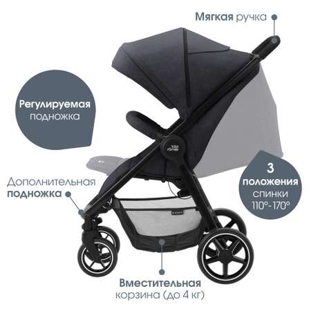 Коляска Britax Roemer B-Agile M Black shadow