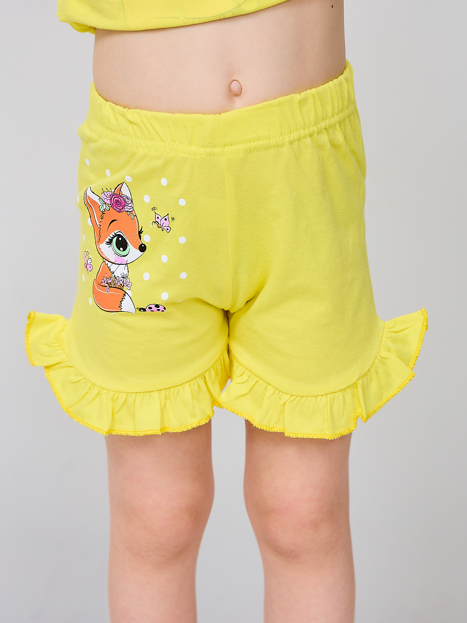 Костюм Mil Art kids 1902201548SUIT-SHORTS-LISICHKA-YELLOW - фото 9