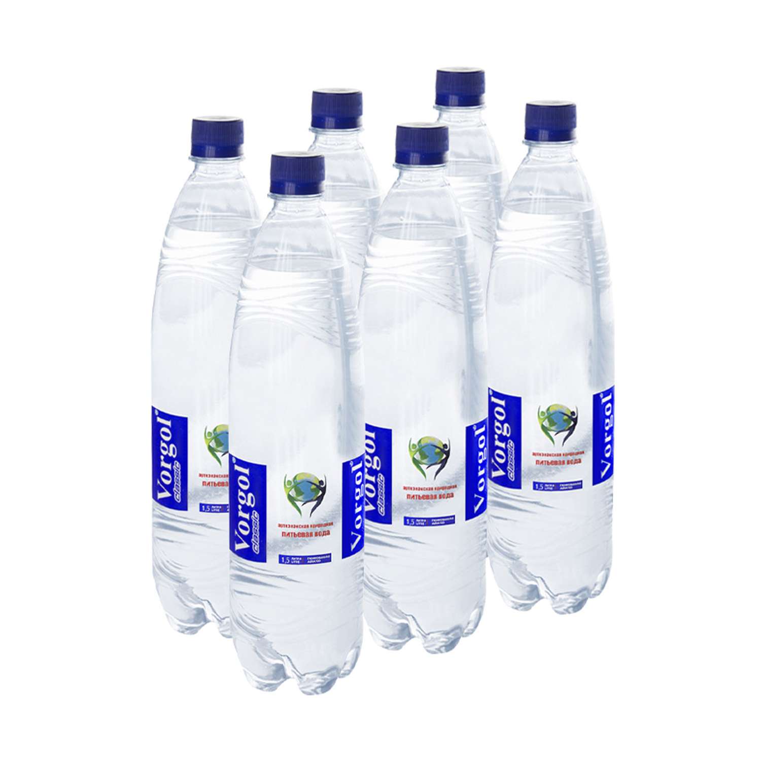 Вода питьевая Vorgol природная артезианская газированная 6 шт по 1.5 л - фото 1
