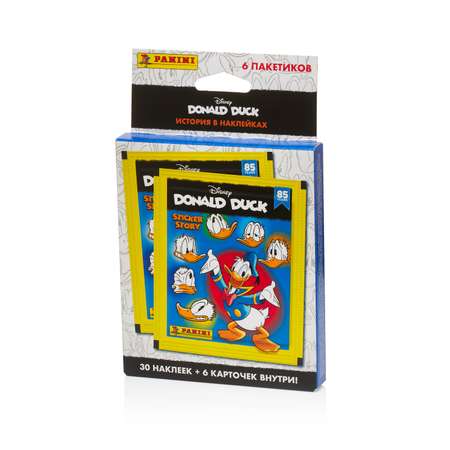 Блистер с наклейками Panini Donald Duck Дональд Дак 6 пакетиков