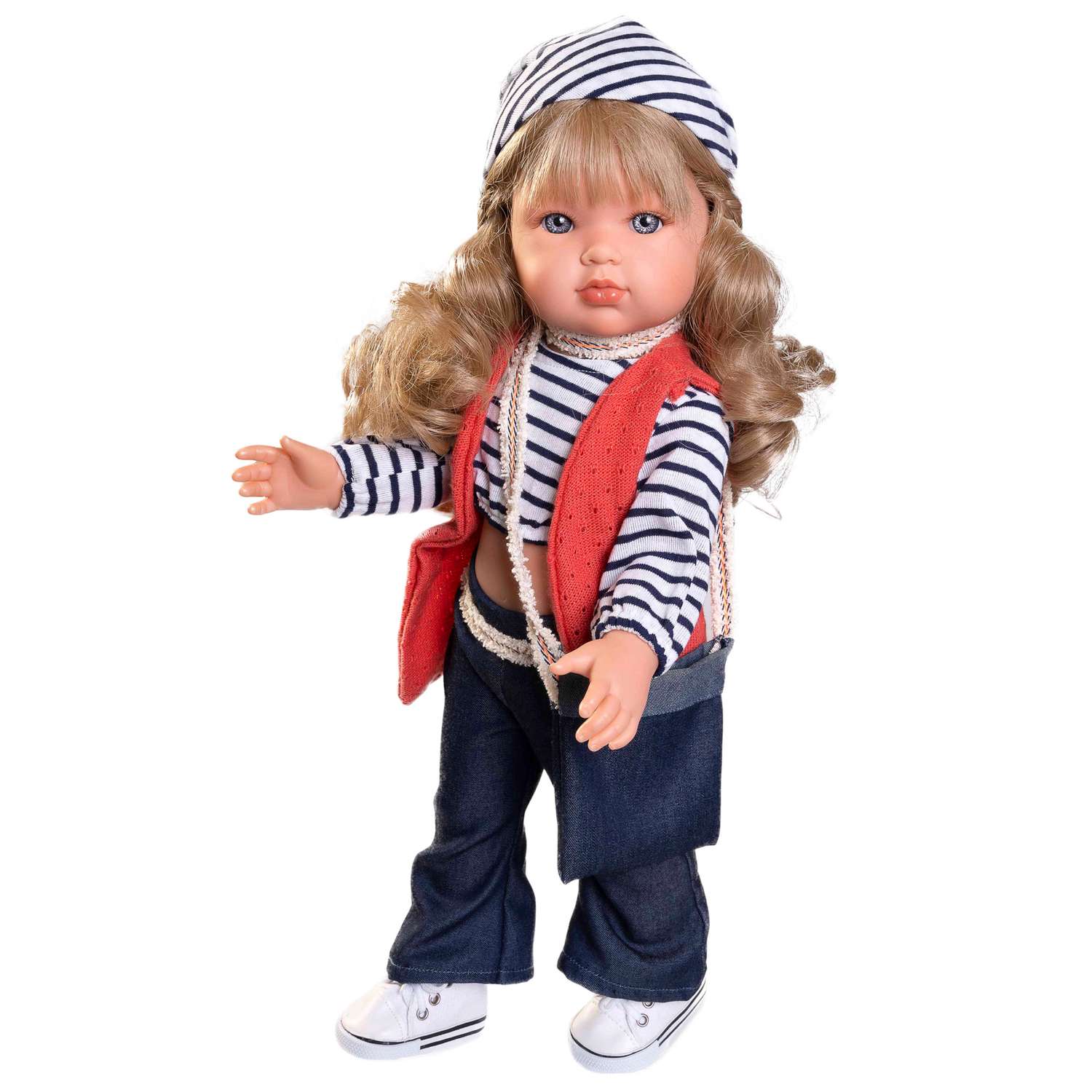 Кукла Antonio Juan Белла в полосатом топе 45 см виниловая 28327 28327 - фото 2