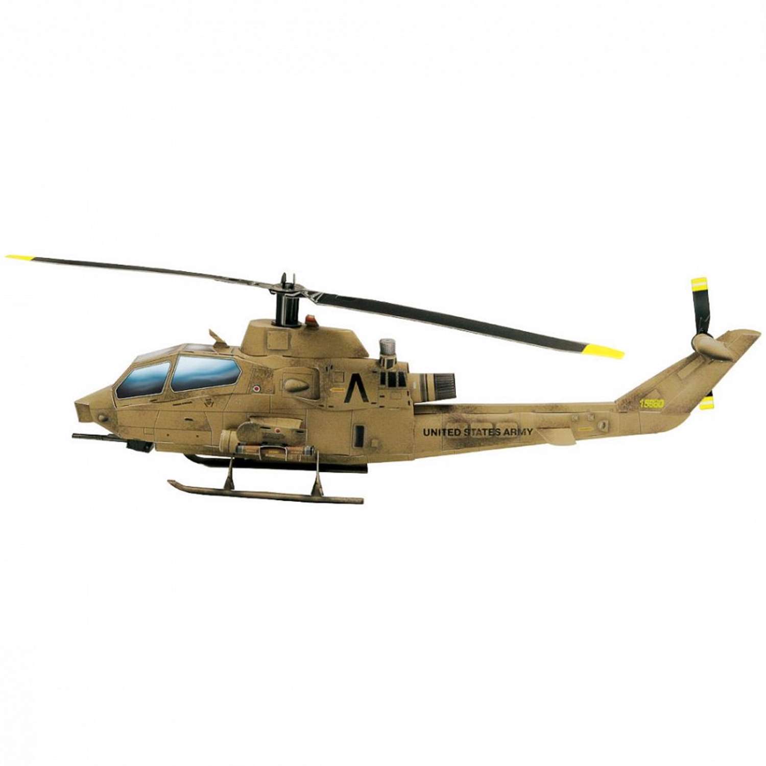 Сборная модель Умная бумага Авиация Вертолет Кобра песочный 190-02 190-02 - фото 2