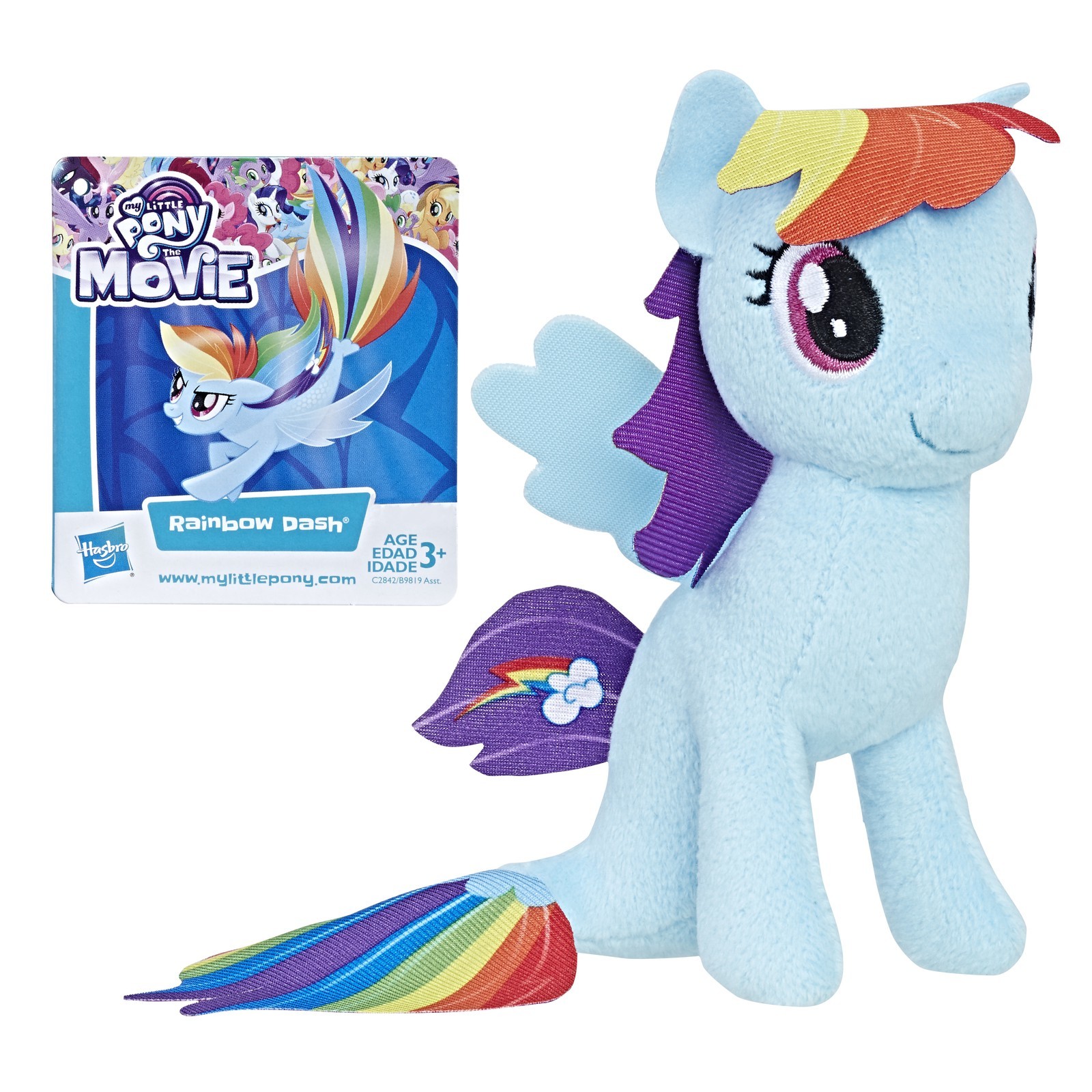 Игрушка мягкая My Little Pony Пони Рейнбоу Дэш с волосами C2842EU4 - фото 2